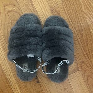 Grey UGG slippers